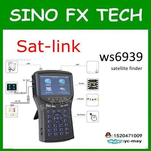 Combo 4.3inch lcd screen satellite finder DVB-S DVB-T ws6939/ws-6939