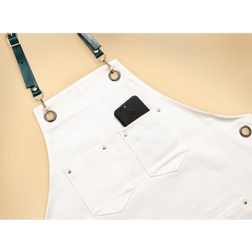 Apron Korean fashion Chinese restaurant with the same cafe milk tea shop hair custom logo men and women restaurant overalls