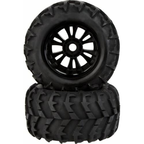 GoolRC 2Pcs RC 1/8 Car Wheel Rim and Tire 810006 for Traxxas Tamiya HPI Kyosho RC Car