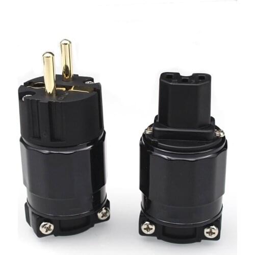 Hifi Furutech FI-11-N1M(G) US version gold plated Power Connector Series Power Plug amplifier CD player Audio power cable Socket