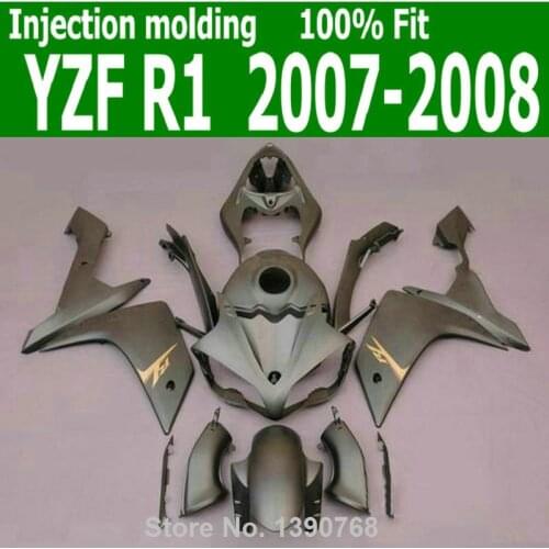 ABS body kit For YAMAHA YZF R1 07 * 08 ( Matte ) high quality Injection fairing kit CQ44
