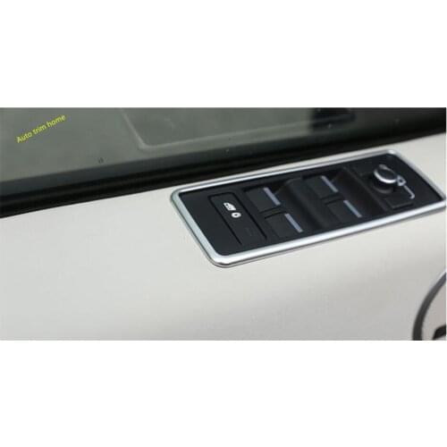 Lapetus Door Handle Holder Window Lift Button Switch Cover Trim For Land Rover L462 Discovery 5 2017 - 2020 ABS Auto Accessories