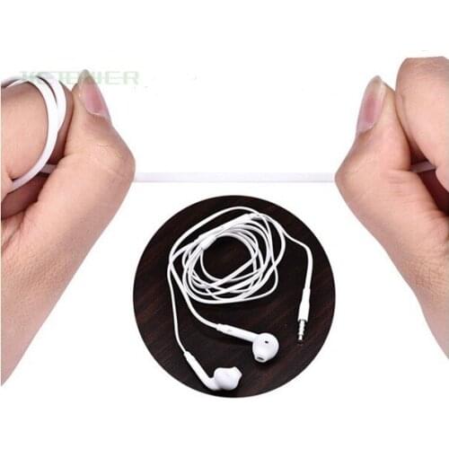 3.5mm In-Ear Earphones Earbuds Headphone Headset With Mic & Remote Volume Control For Samsung Galaxy S6 i9800 S6 Edge 300pcs/lot