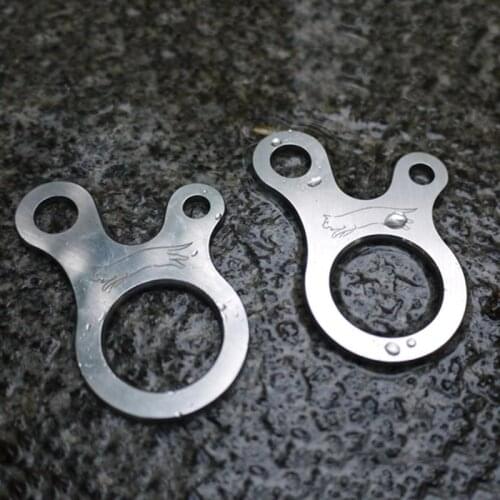 Stainless Camp Knot Edc Tool Climbing Carabiner Climbing Survival Buckles Sport Outdoor Camping Survival Kit Equipment 3 Holes