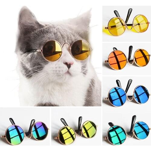 Pet Glasses Cute Cat Dog Eyewear Glasses Pet Fashion Sunglasses Eye Protection Pets Photos Props Pet Supplies Cat Dog Decor Tool