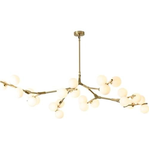 Nordic Magic bean Glass balls hanging chandelier in the living room Bedroom Dining Room decor Branches Style indoor led lighting