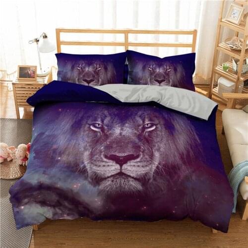 3D Print Animal beddings and bed sets Lions,tigers pandas,pet dogs Cartoon duvet cover set single comforter bedding set 2/3pcs