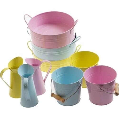 Montessori Materials for Washing Hands/ Dishes/ Cloth Working Small Iron Tub/ Bucket/ Kettle for Kids Basic Skill Practical