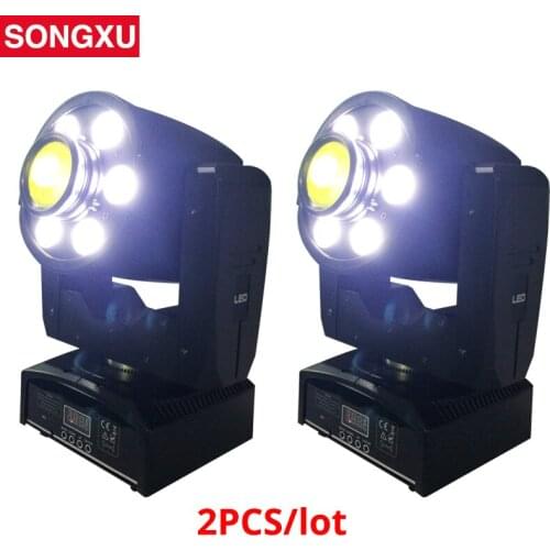 SONGXU 2pcs/lot Spot Wash Moving Head Light 30W Spot with 6x8w LED Wash Moving Head DMX DJ Disco Light/SX-MH060830