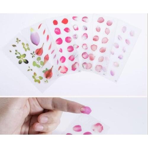 Transparent material epoxy mold making jewelry filling tools Colorful Crystal Epoxy Leaf Petal flower Sticker