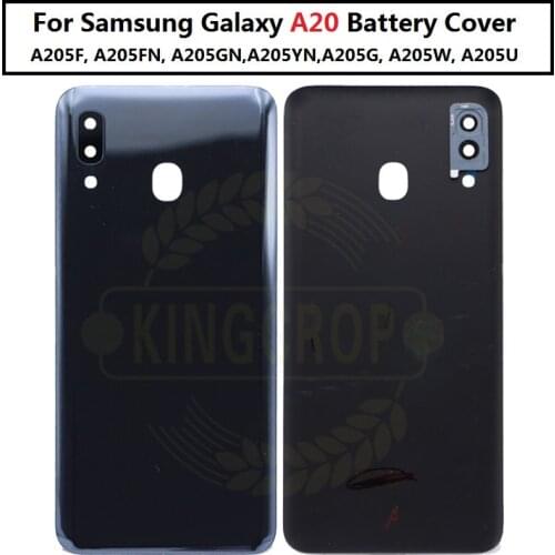For Samsung Galaxy A20 A205 A205F Back Battery Cover Glass Housing Cover for Samsung A20 Door Rear Case Replacement