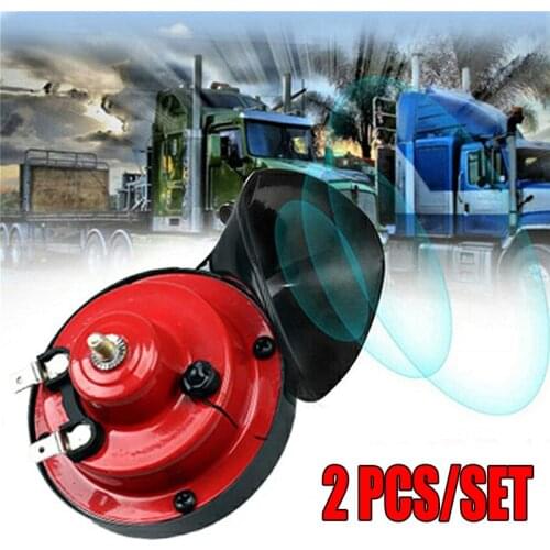 2Pcs Universal 300DB Car Auto 12V Loud Horn Electric Vehicle Horn Snail Horn Air Horn Multi-tone Claxon Horns Car Accessories
