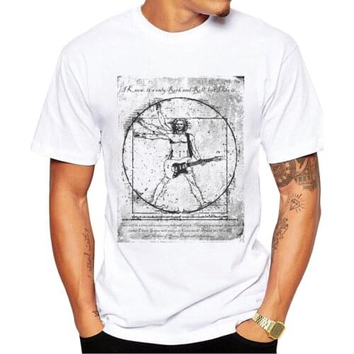 Vintage Guitar Perfect Musician Printed Men T-Shirt Short Sleeve Street Tshirts Funny T Shirts Cool Essential Tee