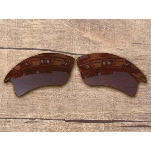 Vonxyz Bronze Brown Polarized Replacement Lenses for-Oakley Fast Jacket XL Frame