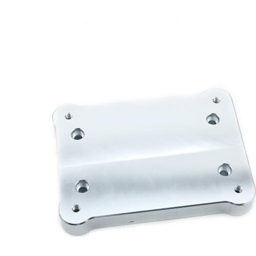 Billet Shifter Base Plate Aluminum Silver Motor Shifter Box Plate For Civic Integra RSX / K20 K24 K-Series engine EG EK DC2 EF