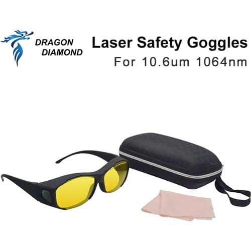 Laser Safety Goggles 1064nm OD4+ CE CO2 laser Protective Glasses 10.6um For Fiber Laser Marking Machine and laser Engraver