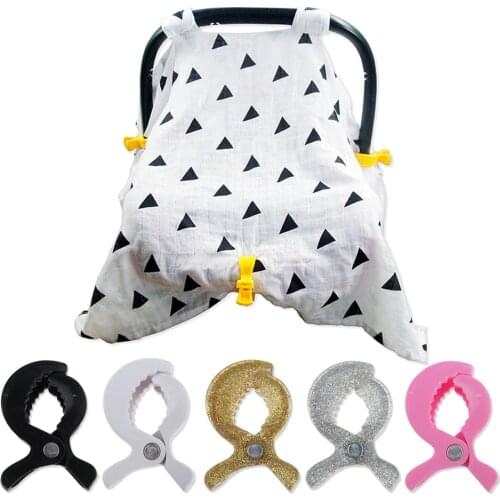 2pc/lot Baby Colorful Car Seat Accessories Plastic Pushchair Toy Clip Pram Stroller Peg To Hook Cover Blanket Mosquito Net Clips