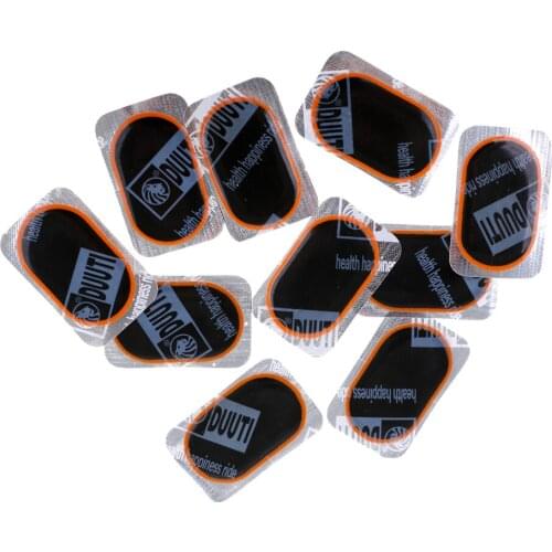 10Pcs Bike Cycling Tire Glueless Patch Fast Repair Tools, 32 x 50mm