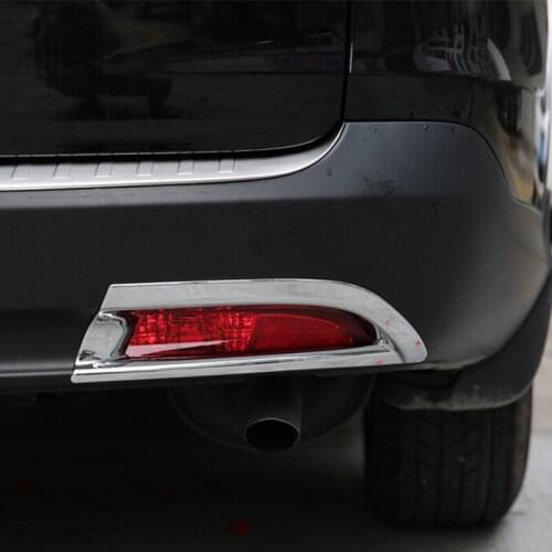2012 2013 2014 car Back Rear Fog Light Lamp Frame Sticker Chrome Auto Exterior Accessories Trimcover- ABS CRV CR-V for Honda
