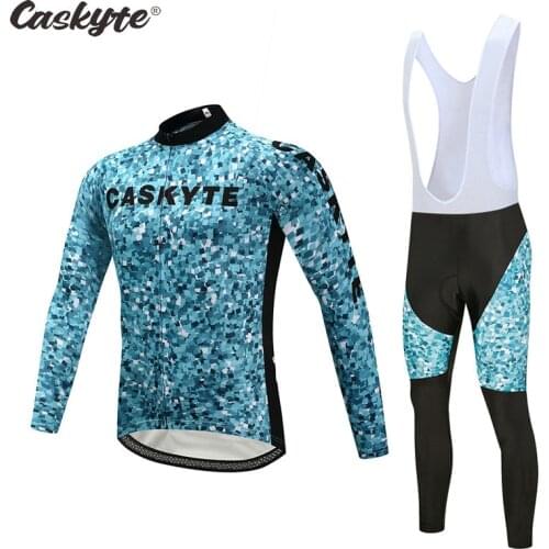 2021 CASKYTE Deceuninck cycling Jersey set Bicycle Clothing Breathable Men long Sleeve Bike shorts ropa ciclismo hombre