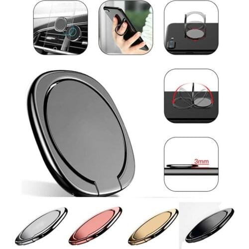 360 Degree Finger Ring Magnetic Phone Holder Stand Grip for Samsung IPhone Huawei Smartphone Support Tablet Phone Stand Bracket