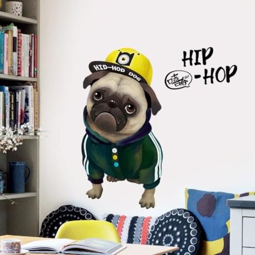 3D Stereo Dog Wall Stickers Kids Baby Bedoom Living Room Decoration Animal Wall Decor Decal for Furniture Self Adhesive Wallaper