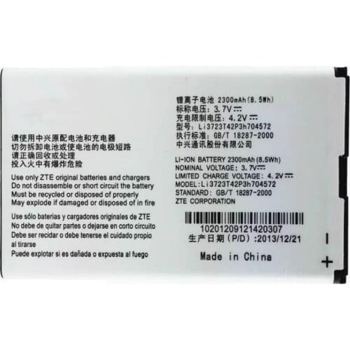 2300mAh Battery For ZTE MF90 Li3723t42p3h704572 MF91 Batteries + track code