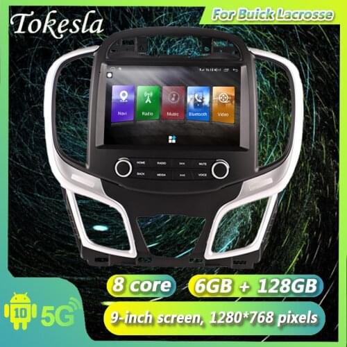 Tokesla Android 10.0 car radio audio intelligent touch Central Multimedia gps receiver screen system for Buick Lacrosse 14-16
