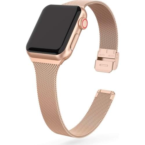 Strap For Apple Watch band 44mm 40mm Stainless steel metal bracelet correa for Apple watch 6 5 4 3 SE for iWatch band 42mm 38mm