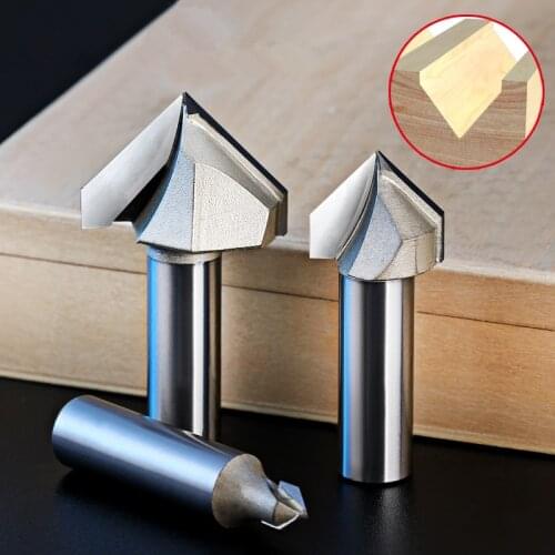 90 Degrees-1PCS, 12.7mm CNC solid carbide milling cutter,woodworking router bit,3D V milling cutter,wood tool,solid wood,MDF
