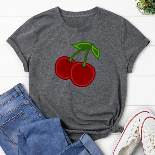 Yin Tao Printed T Shirt Women T-shirt Tops Tee Short Sleeve Tshirt Female Tshirts TX8272