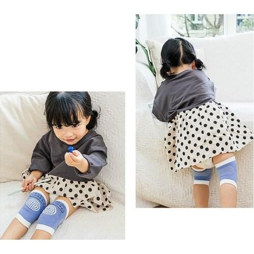 1Pcs Ventilation Leg Warmers 0-3 Year Babys Non-Slip Girls Boys Protector Crawling Elbow Kneepad Thick Mesh Breathable Cotton