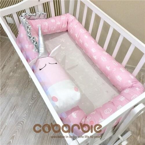 200cm-400cm Cotton Baby Crib Bumpers new animal doll Pillow Cushion,Nursery bedding,cot room dector,Unicorn, zebra, cow