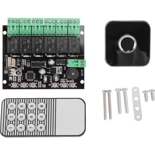K219-A+R502-AW Programmable Time Relay Fingerprint Infrared Remote Control Board