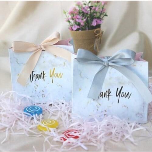 50/100pcs/lot Portable Party Wedding Favor Gift Boxes Lash Packaging Boxes Chocolate Candy Gift Bag Birthday Marble Case