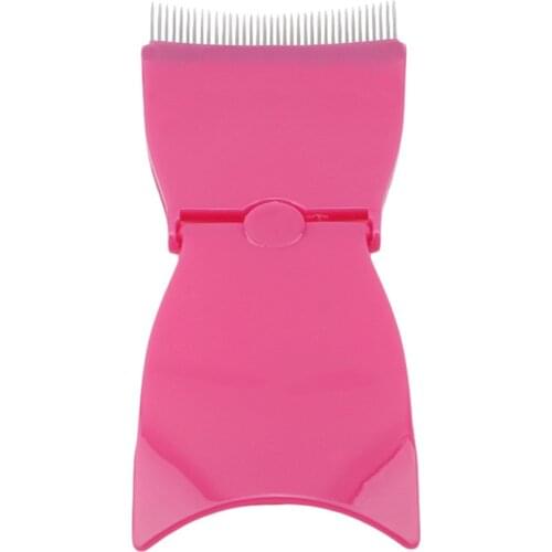 Creative Folding Eyelash Curler Comb Portable Steel Needle Eyebrow Comb, Beauty Makeup Eyelash Brush Combs Eye Lash Brushes