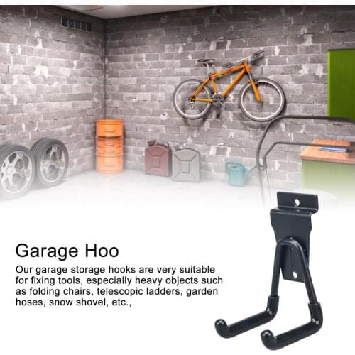 Storage Garage Hook Warehouse Shelf Metal Hook Rack Garage Storage Rack Wall Mount Bicycle Hanger Hooks Garden Tool Organizer