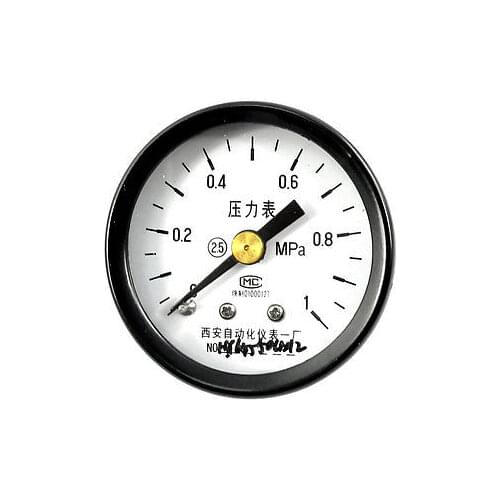 Metal Case 1.4" Dial 1/8PT Threaded 0-1Mpa Compressor Pressure Gauge