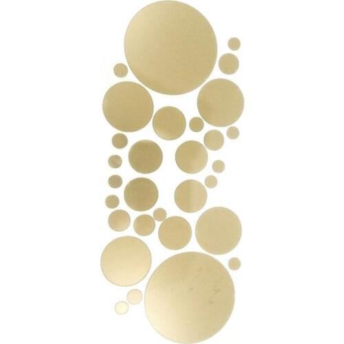 Fashion 30Pcs/1 Set 3D Mirror Round Removable Self Adhesive Wall Sticker Home Decor Bedroom Hotel Toliet Decoration Stickers