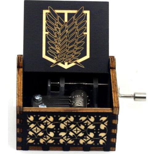 SCOUTING LEGION Music Box Attack on Giant Training Corp Hand-ed Wood Musical Box Childrens Girl gift Birthday Gift large Stock