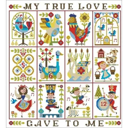 Animal set patterns Counted Cross Stitch 11CT 14CT 18CT DIY Chinese Cross Stitch Kits Embroidery Needlework Sets