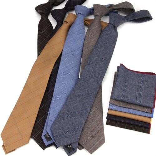 Solid Grey Tie Pocket Squares Set Mens Cotton Blue Neck Tie Handkerchiefs Set Silk Skinny Neckties Red Wedding Necktie Set B022