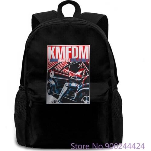 New Popular KMFDM A Drug Against War Black Lastest women men backpack laptop travel school adult student
