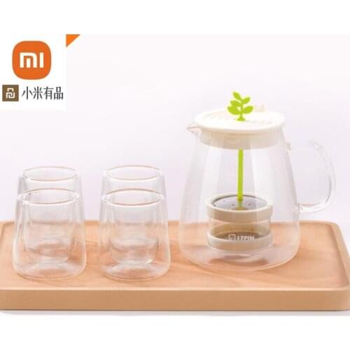 Original xiaomi youpin17PIN tea fun pot set 800ml capacity high borosilicate high temperature glass 304 stainless steel tea leak