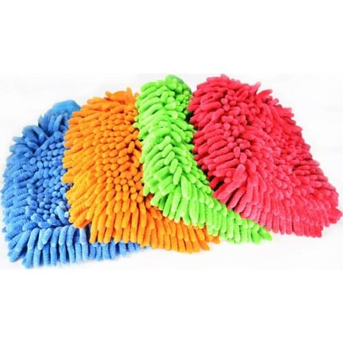 Window Wash Towels Microfiber chenille Cleaning Towel mitt glove Soft Drying Cloth Hemming Wash Towel Water Suction Clearner