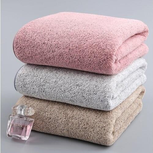 70x140cm Bamboo Charcoal Coral Velvet Bath Towel For Adult Soft Absorbent Microfiber Fabric Towel Household Bathroom Towel Sets