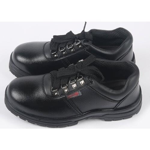Solid breathable anti-odor safety shoes male work shoes steel toe cap covering wear-resistant oil cowhide