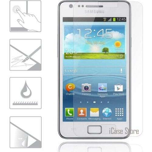 9H 0.26mm Tempered Glass For Samsung Galaxy S2 i9100 S II Plus i9105 i9100 2.5D Arc Edge Round Border Screen Protector Film