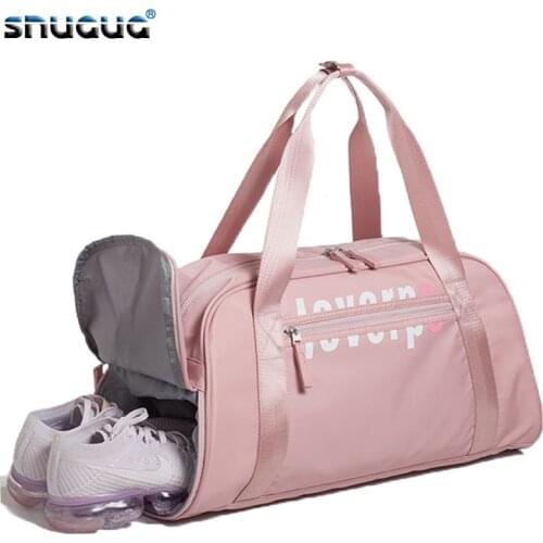 Waterproof Fitness Bag Fashion Women Travel Bags Hand Luggage Gym Bag With Shoe Compartment Wet Dry Man Sport Bag/Dac De Sport