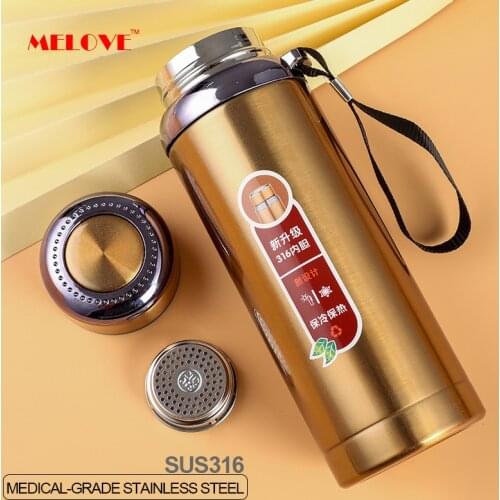 Double-wall Stainless Steel Thermos Water Bottle Vacuum Flasks Coffee Cup Portable Sport Vacuum Thermos 600/800/1000ml